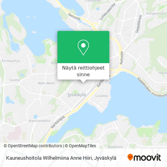 Kauneushoitola Wilhelmiina Anne Hiiri kartta