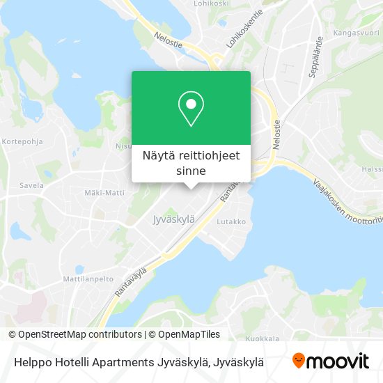 Helppo Hotelli Apartments Jyväskylä kartta