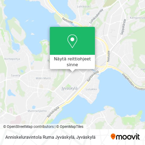 Anniskeluravintola Ruma Jyväskylä kartta