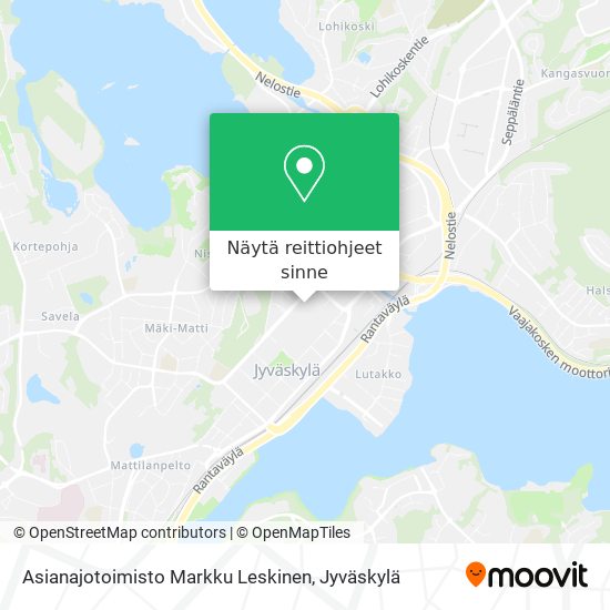 Asianajotoimisto Markku Leskinen kartta