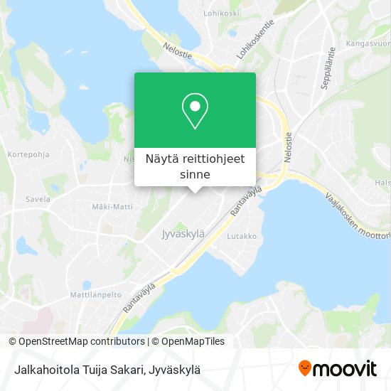 Jalkahoitola Tuija Sakari kartta