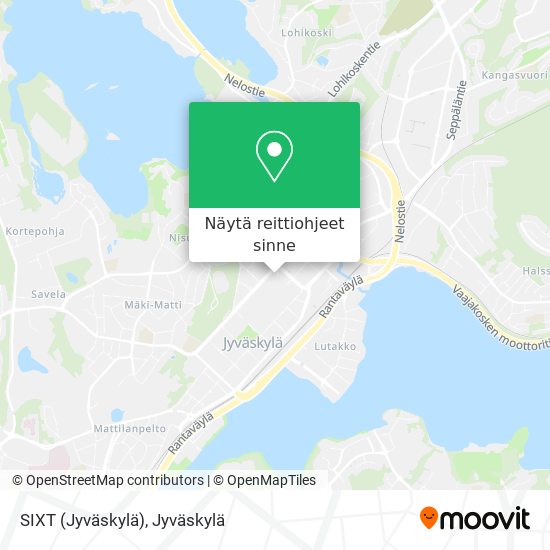 SIXT (Jyväskylä) kartta