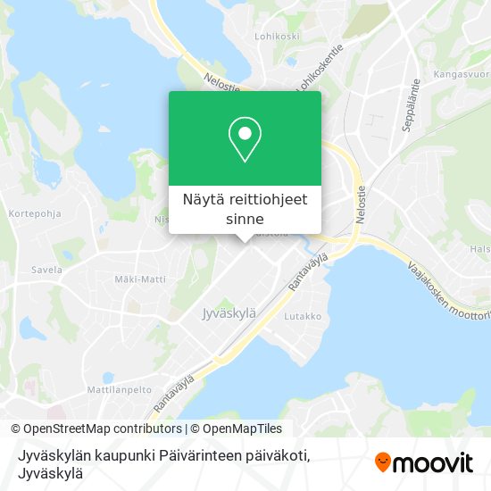 Jyväskylän kaupunki Päivärinteen päiväkoti kartta