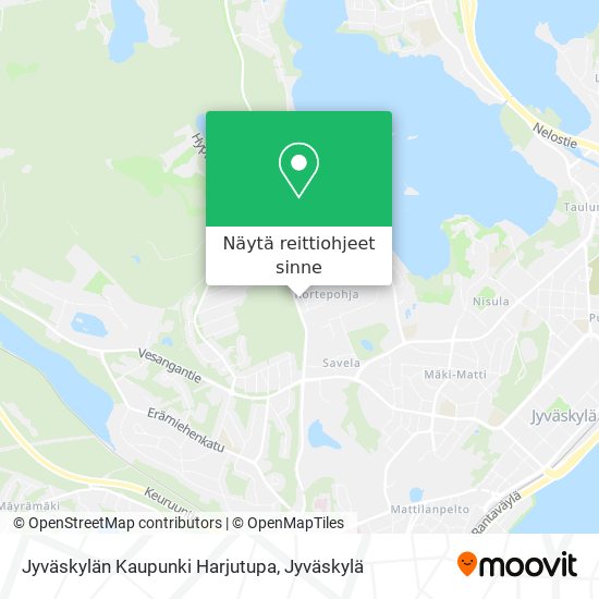 Jyväskylän Kaupunki Harjutupa kartta