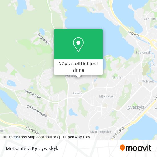 Metsänterä Ky kartta