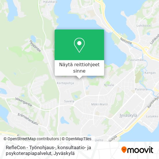 RefleCon - Työnohjaus-, konsultaatio- ja psykoterapiapalvelut kartta
