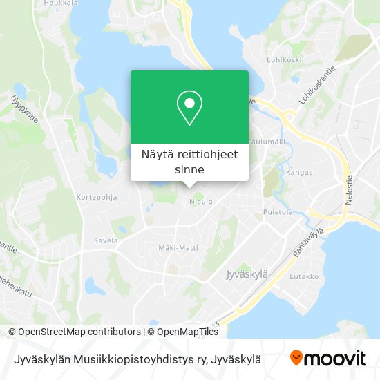 Jyväskylän Musiikkiopistoyhdistys ry kartta