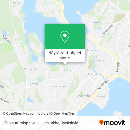 Pukeutumispalvelu Liljankukka kartta