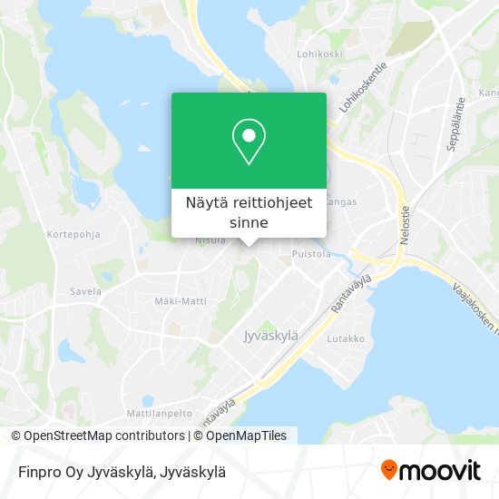 Finpro Oy Jyväskylä kartta