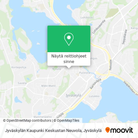 Jyväskylän Kaupunki Keskustan Neuvola kartta
