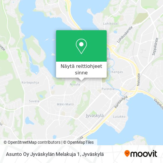 Asunto Oy Jyväskylän Melakuja 1 kartta