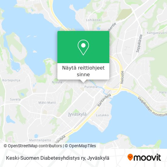 Keski-Suomen Diabetesyhdistys ry kartta