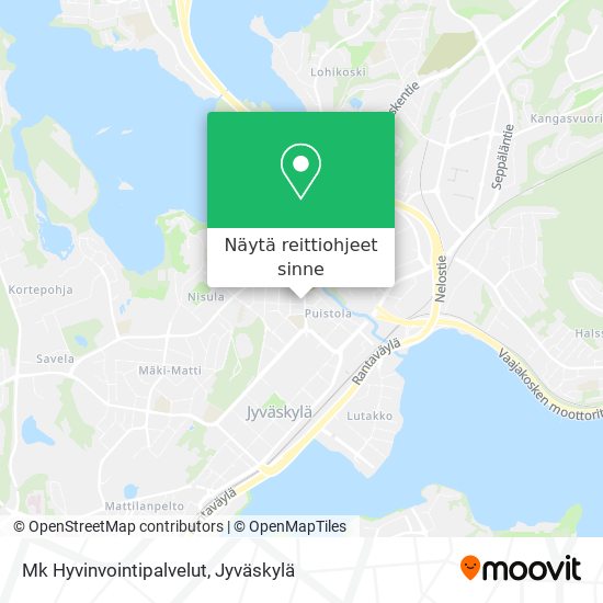 Mk Hyvinvointipalvelut kartta