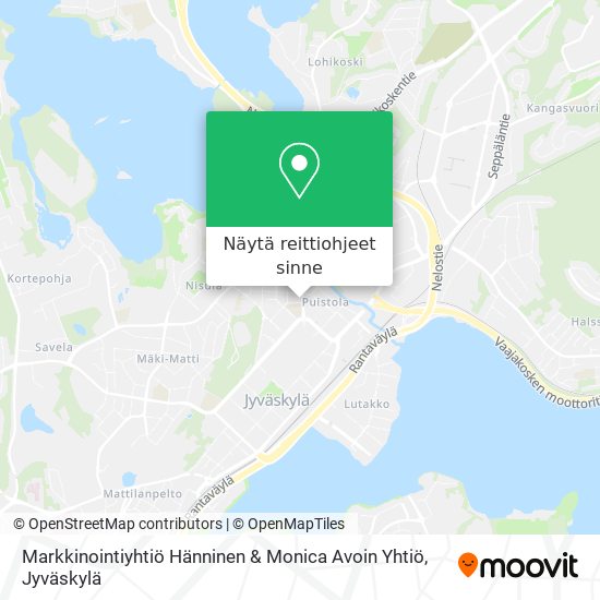 Markkinointiyhtiö Hänninen & Monica Avoin Yhtiö kartta