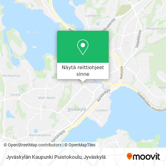 Jyväskylän Kaupunki Puistokoulu kartta