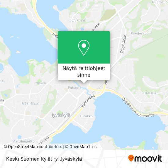 Keski-Suomen Kylät ry kartta