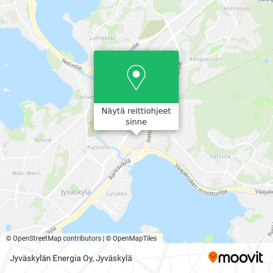 Jyväskylän Energia Oy kartta