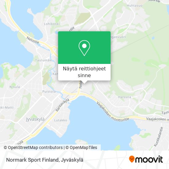 Normark Sport Finland kartta