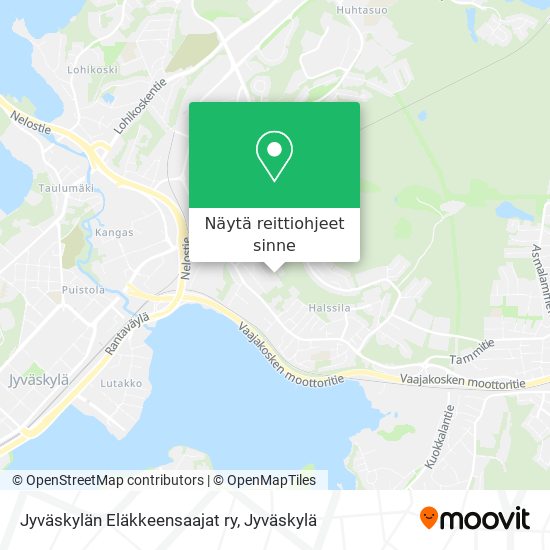 Jyväskylän Eläkkeensaajat ry kartta