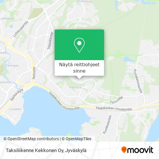 Taksiliikenne Kekkonen Oy kartta