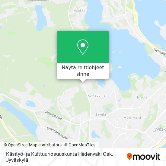 Käsityö- ja Kulttuuriosuuskunta Hiidenväki Osk kartta