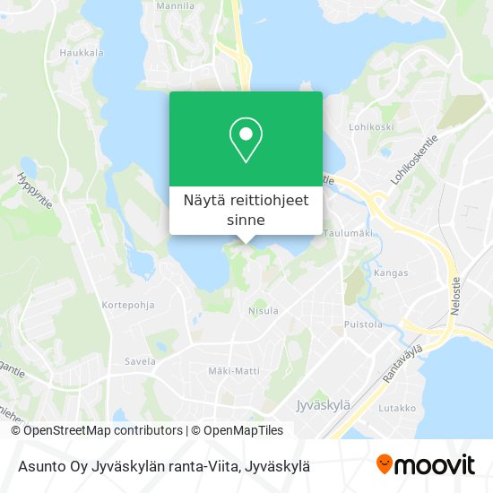 Asunto Oy Jyväskylän ranta-Viita kartta