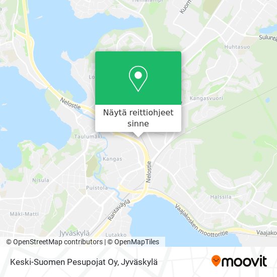 Keski-Suomen Pesupojat Oy kartta