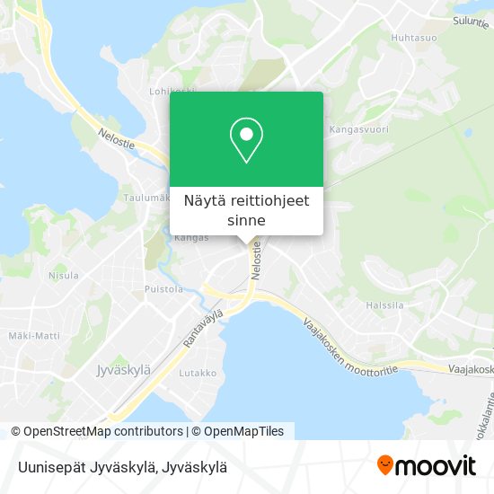 Uunisepät Jyväskylä kartta