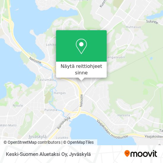 Keski-Suomen Aluetaksi Oy kartta
