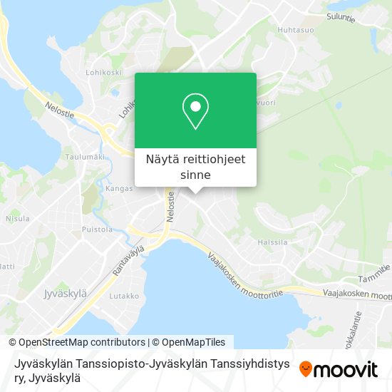 Jyväskylän Tanssiopisto-Jyväskylän Tanssiyhdistys ry kartta
