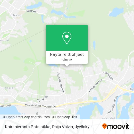 Koirahieronta Potsloikka, Raija Valvio kartta
