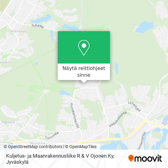 Kuljetus- ja Maanrakennusliike R & V Ojonen Ky kartta
