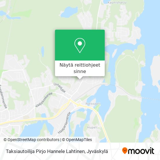 Taksiautoilija Pirjo Hannele Lahtinen kartta