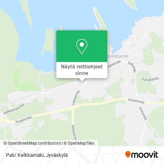 Pali/ Kelkkamäki kartta