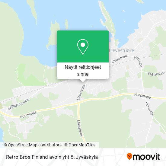 Retro Bros Finland avoin yhtiö kartta