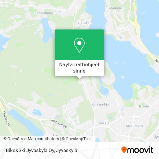 Bike&Ski Jyväskylä Oy kartta