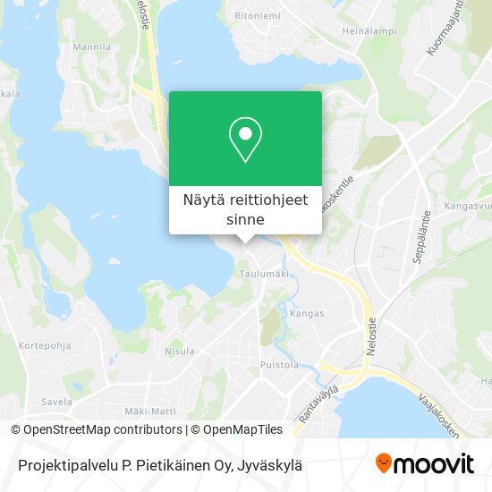 Projektipalvelu P. Pietikäinen Oy kartta