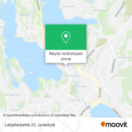 Lahjaharjuntie 22 kartta