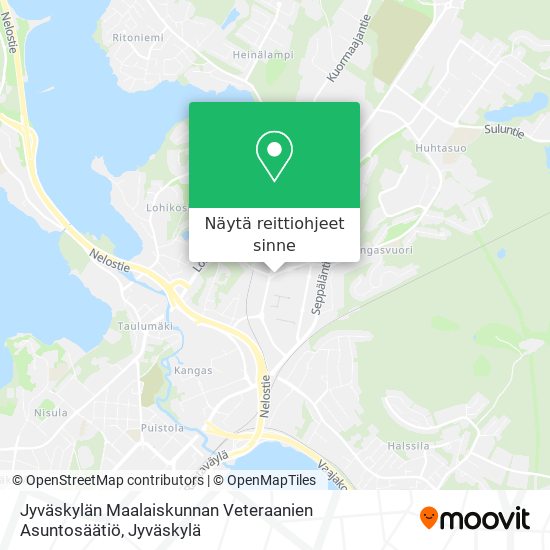 Jyväskylän Maalaiskunnan Veteraanien Asuntosäätiö kartta