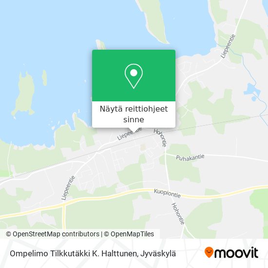 Ompelimo Tilkkutäkki K. Halttunen kartta