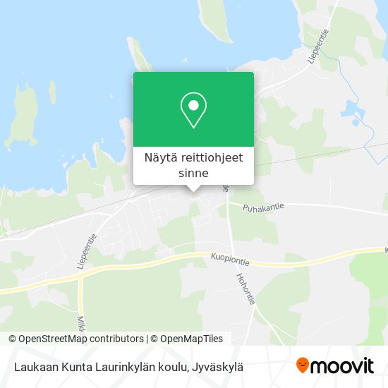 Laukaan Kunta Laurinkylän koulu kartta
