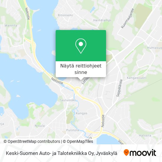 Keski-Suomen Auto- ja Talotekniikka Oy kartta