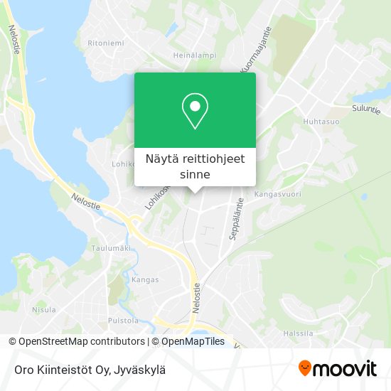 Oro Kiinteistöt Oy kartta