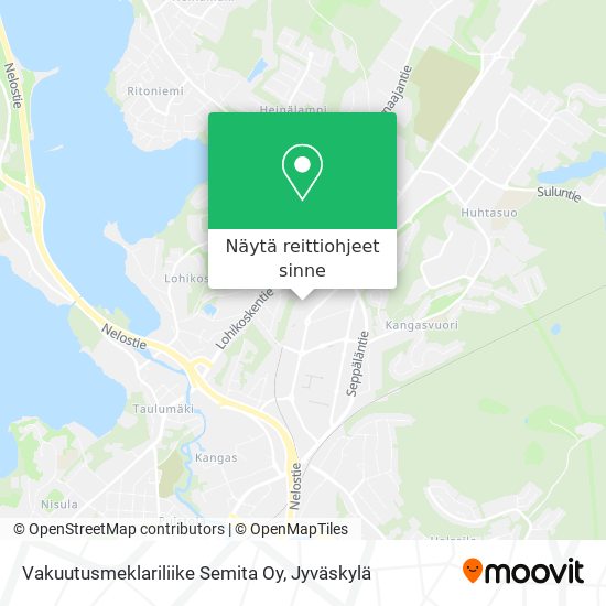 Vakuutusmeklariliike Semita Oy kartta