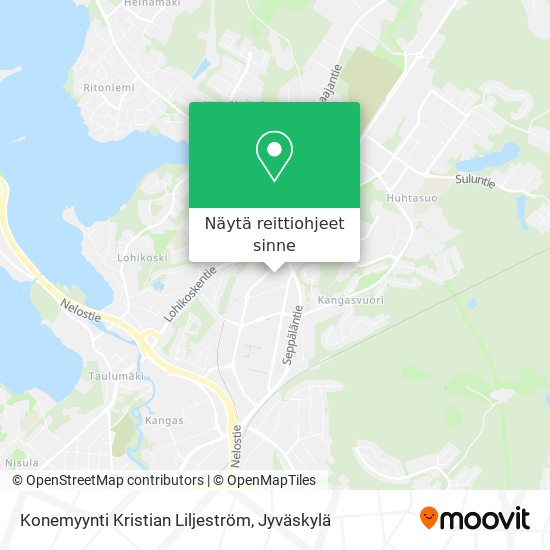 Konemyynti Kristian Liljeström kartta