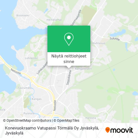 Konevuokraamo Vatupassi Törmälä Oy Jyväskylä kartta