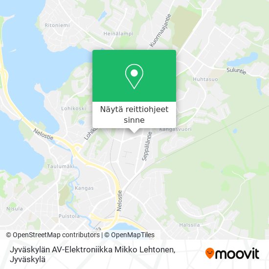 Jyväskylän AV-Elektroniikka Mikko Lehtonen kartta