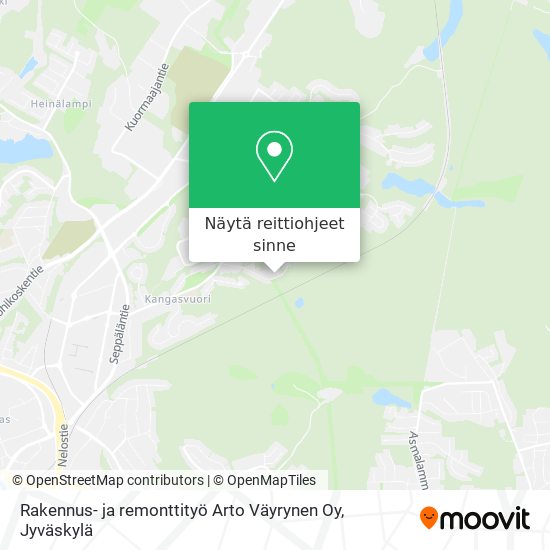 Rakennus- ja remonttityö Arto Väyrynen Oy kartta