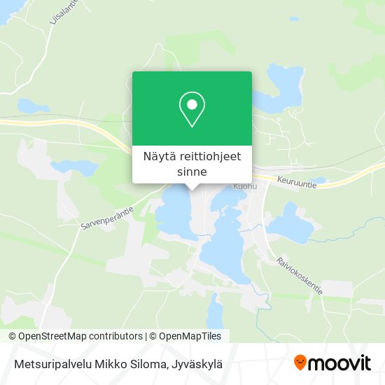 Metsuripalvelu Mikko Siloma kartta