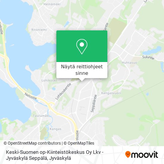 Keski-Suomen op-Kiinteistökeskus Oy Lkv - Jyväskylä Seppälä kartta